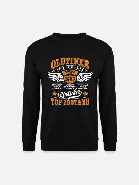 Oldtimer Mai 1985 - Geburtstag - Geschenk - Unisex Pullover - Schwarz