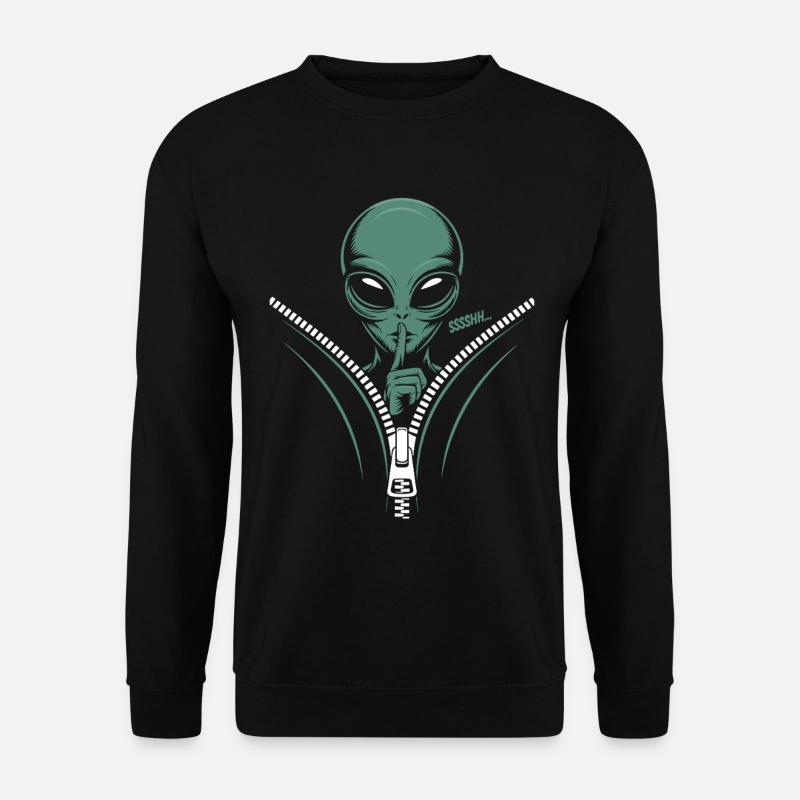 Mysterious Alien Sssh... Mysterious - Unisex Sweatshirt - black