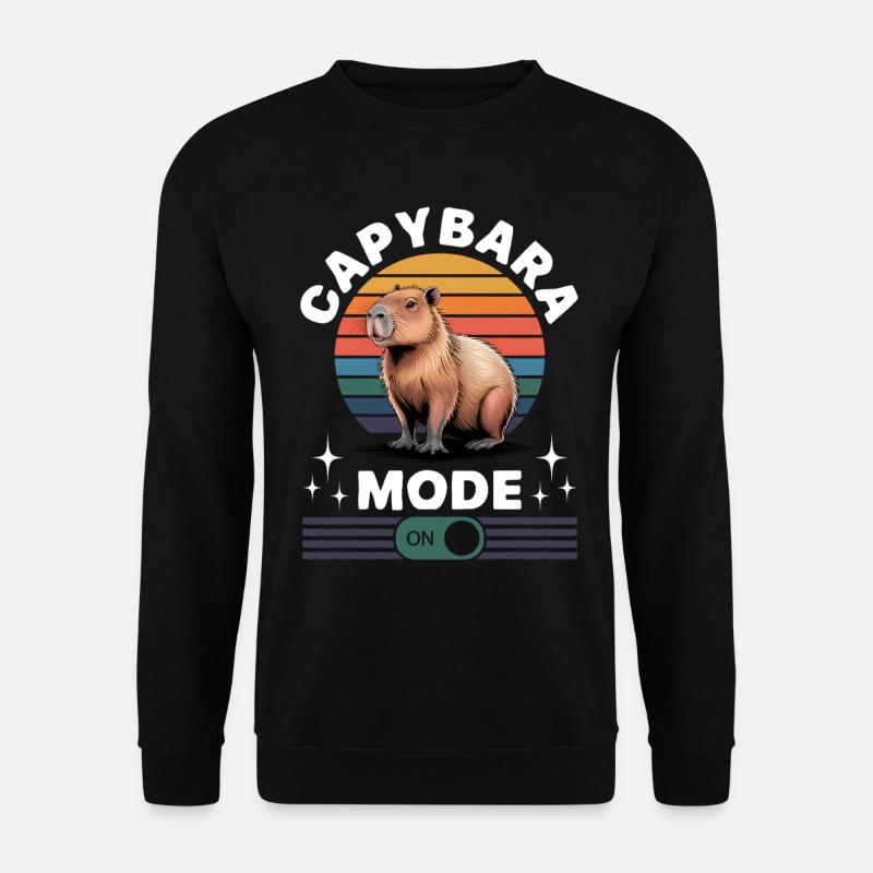 Funny Capybara - Unisex Sweatshirt - black