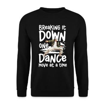 Décomposer un mouvement de danse à la fois - - Sweat-shirt Unisexe - noir - Devant - Alina (178cm) & Michal (187cm)