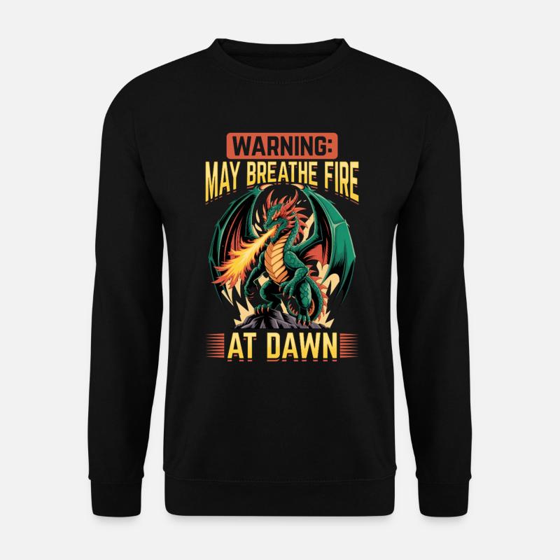 Fantasy Dragon Mythical Creatures - Unisex Sweatshirt - black
