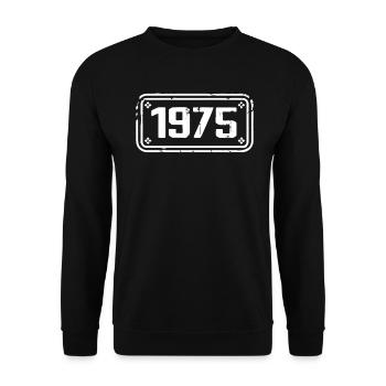 1975 Cadeau 1975 vintage 1975 limited edition 1975 - Unisex Pullover - Schwarz - Vorne - Alina (178cm) & Michal (187cm)