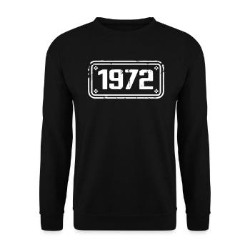 1972 Cadeau 1972 vintage 1972 limited edition 1972 - Unisex Sweatshirt - black - Front - Alina (178cm) & Michal (187cm)