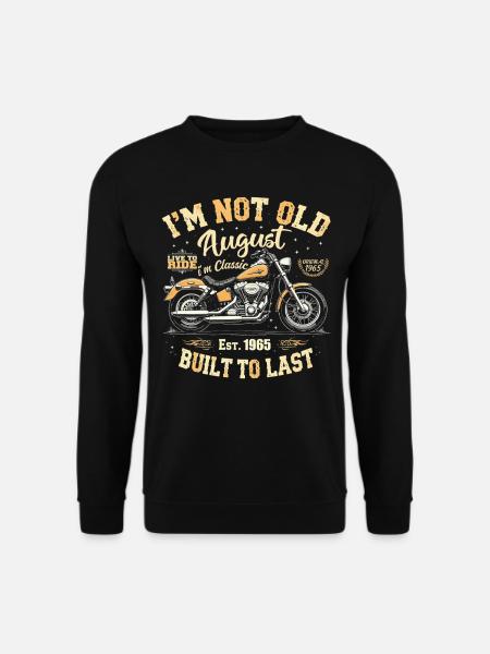 August 1965 August birthday 1965 August 1965 - Unisex Sweatshirt - black