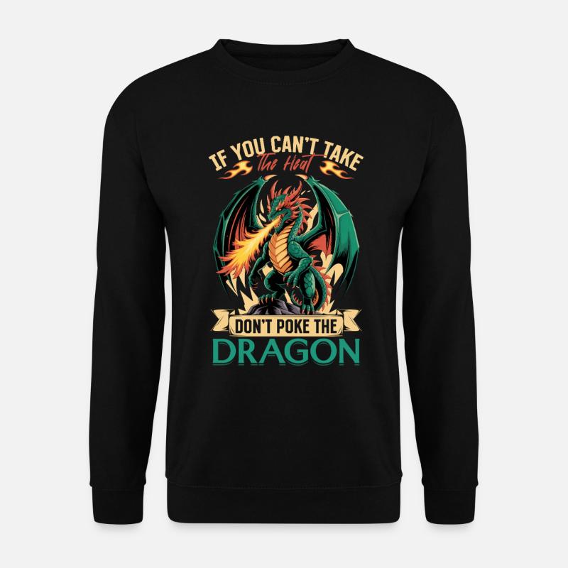 Fantasy Dragons Mythical Creatures - Unisex Pullover - Schwarz