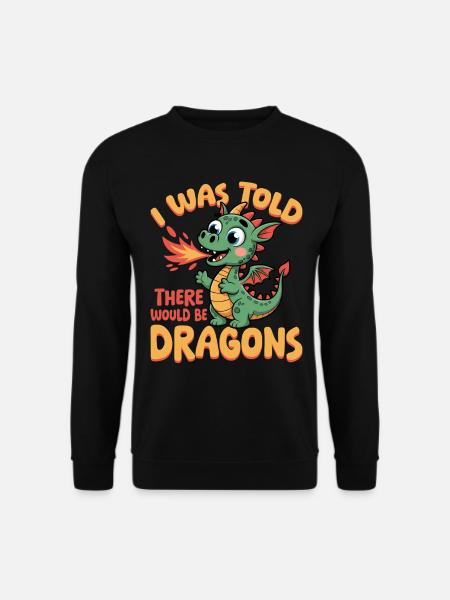 Fantasy Dragon Mythical Creatures - Unisex Sweatshirt - black