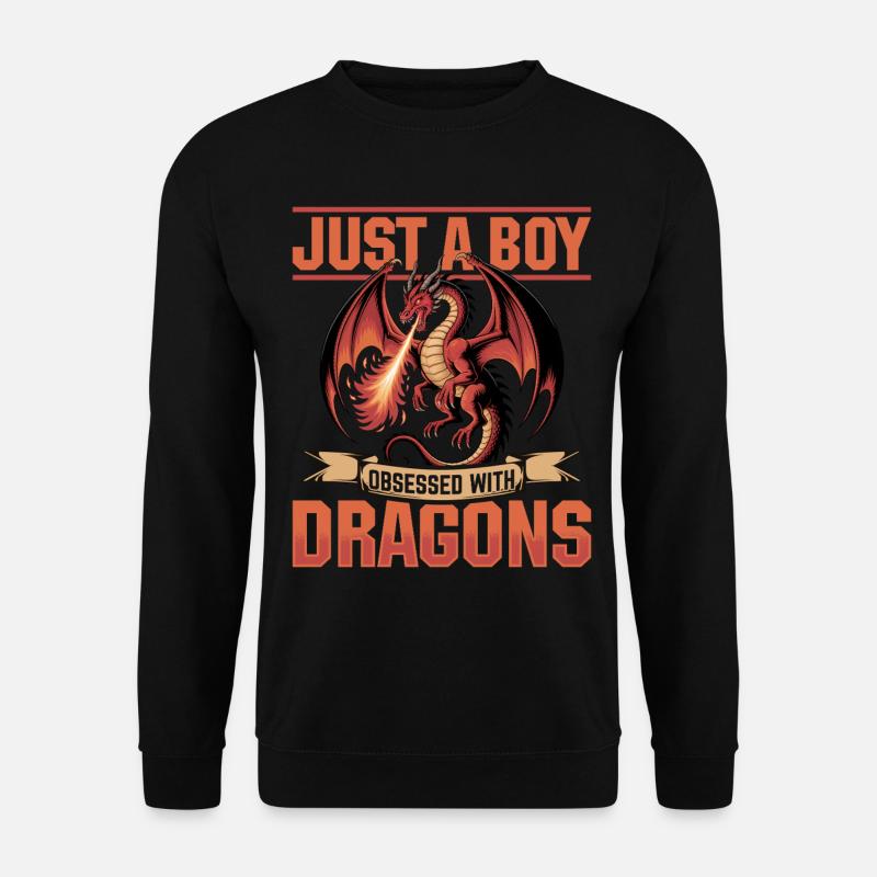 Fantasy Dragon Mythical Creatures - Unisex Sweatshirt - black