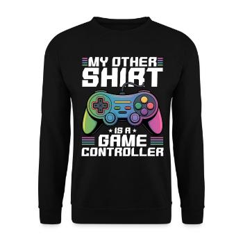 Gamer Gaming Controller Video Game - Unisex Pullover - Schwarz - Vorne - Alina (178cm) & Michal (187cm)