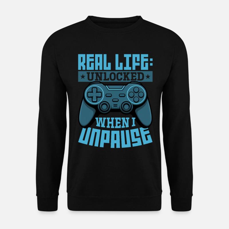 Gamer Gaming Controller Video Game - Unisex Pullover - Schwarz