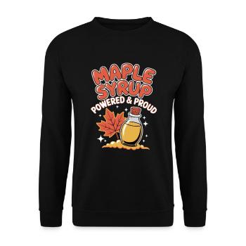 Les amateurs de sirop d’érable : un design puissant et fier pour - Sweat-shirt Unisexe - noir - Devant - Alina (178cm) & Michal (187cm)