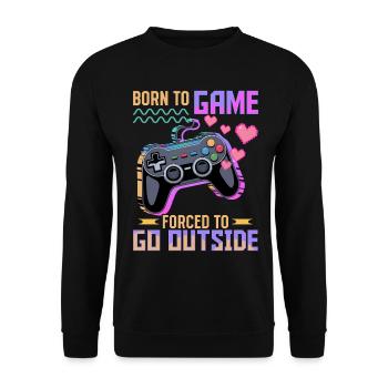Gamer Gaming Controller Video Game - Unisex Pullover - Schwarz - Vorne - Alina (178cm) & Michal (187cm)