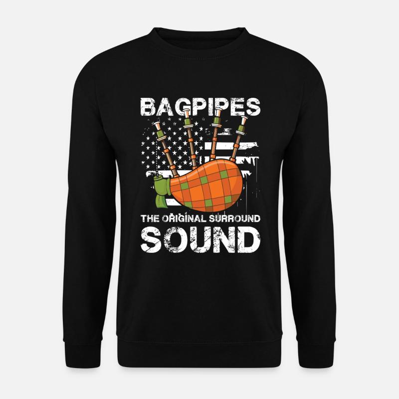 Bagpipes The Original Surround Sound Schottische - Unisex Pullover - Schwarz