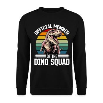 Dinosaure T-Rex enfants - Sweat-shirt Unisexe - noir - Devant - Alina (178cm) & Michal (187cm)