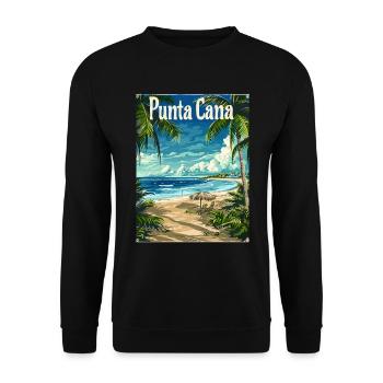 Punta Cana Tropical Paradise Beach idylle - Sweat-shirt Unisexe - noir - Devant - Alina (178cm) & Michal (187cm)
