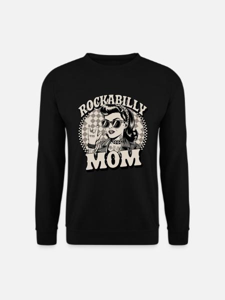 Style rétro maman rockabilly - Sweat-shirt Unisexe - noir
