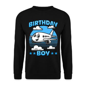 Airplane Kids Travel Pilot Toddler - Unisex Sweatshirt - black - Front - Alina (178cm) & Michal (187cm)