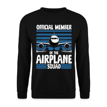 Avion Enfants Voyage Pilote Tout-petit - Sweat-shirt Unisexe - noir - Devant - Alina (178cm) & Michal (187cm)