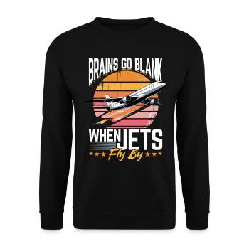 Airplane Kids Travel Pilot Toddler - Unisex Sweatshirt - black - Front - Alina (178cm) & Michal (187cm)