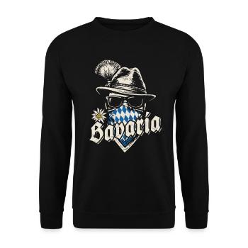 Grantler - Bavaria, marquee, beer and fun - Unisex Sweatshirt - black - Front - Alina (178cm) & Michal (187cm)