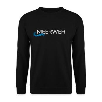 meer sommer-vibes rügen moin moin meerweh - Unisex Pullover - Schwarz - Vorne - Alina (178cm) & Michal (187cm)