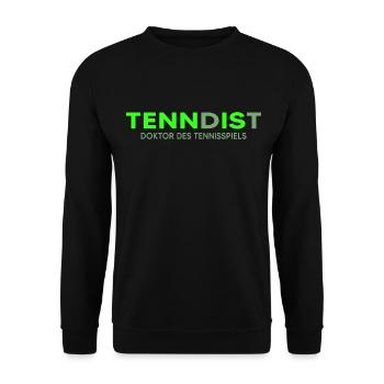 tennis matchball balle de tennis - Sweat-shirt Unisexe - noir - Devant - Alina (178cm) & Michal (187cm)