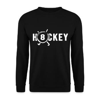 Hockey Field Hockey Hockey LEGEND Hockey Player 8 - Unisex Sweatshirt - black - Front - Alina (178cm) & Michal (187cm)