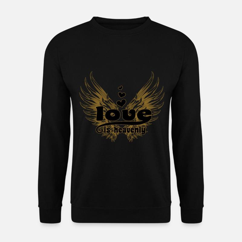 Liebe ist himmlisch - Unisex Pullover - Schwarz