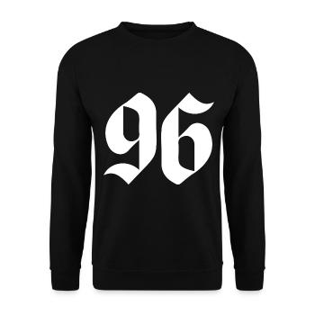 96 - Unisex Sweatshirt - black - Front - Alina (178cm) & Michal (187cm)