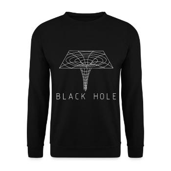 Trou noir - Sweat-shirt Unisexe - noir - Devant - Alina (178cm) & Michal (187cm)