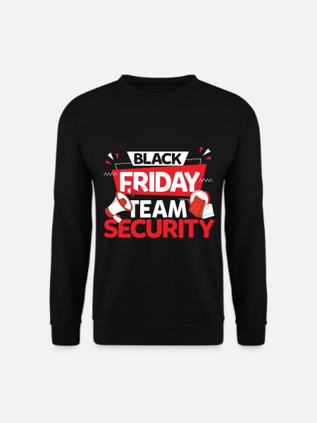 Black Friday Team Security - Unisex Pullover - Schwarz