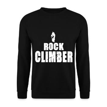 Rock Climber - Unisex Pullover - Schwarz - Vorne - Alina (178cm) & Michal (187cm)