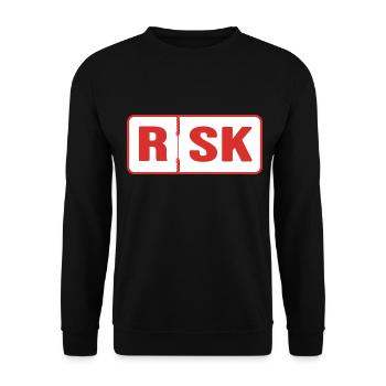 Climbing Alpinist Mountaineer Alpine Climbing Rope - Unisex Sweatshirt - black - Front - Alina (178cm) & Michal (187cm)