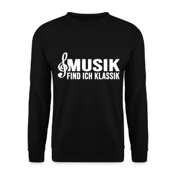klassische Musik Sinfonie Klassik Klangwelt - Unisex Pullover - Schwarz - Vorne - Alina (178cm) & Michal (187cm)