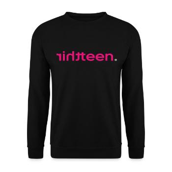 2009 anniversaire 13 ans treize ans - Sweat-shirt Unisexe - noir - Devant - Alina (178cm) & Michal (187cm)