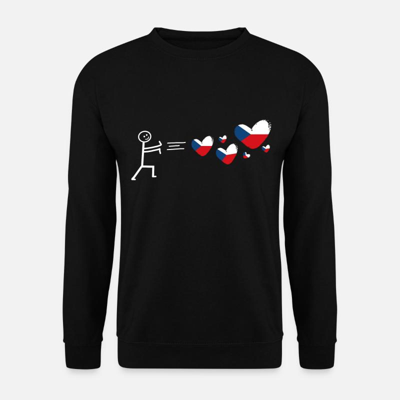 czech tschechisch Tschechien in love prag - Unisex Pullover - Schwarz