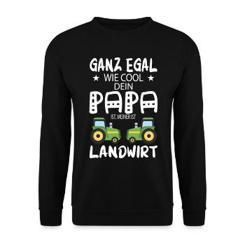 Farmer - farmer dad farmer father gift - Unisex Sweatshirt - black - Front - Alina (178cm) & Michal (187cm)