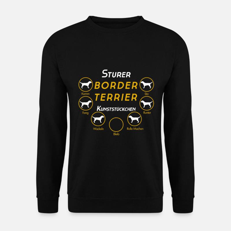 BORDER TERRIER Geschenkidee Shirt - Unisex Pullover - Schwarz