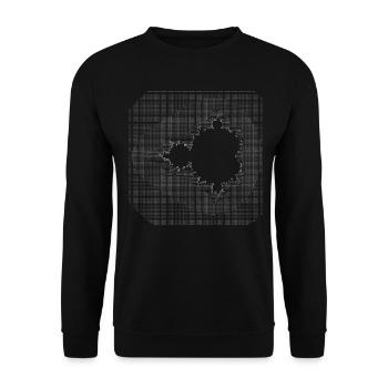 nerd mandelbrot ascii code programmeur pc hacker IT - Sweat-shirt Unisexe - noir - Devant - Alina (178cm) & Michal (187cm)