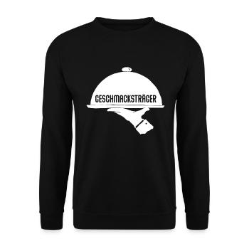 Waiter Waitress Gastro Saying Gift Idea - Unisex Sweatshirt - black - Front - Alina (178cm) & Michal (187cm)