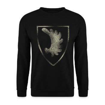 Elchschaufel Prusse Orientale Königsberg cadeau armoiries - Sweat-shirt Unisexe - noir - Devant - Alina (178cm) & Michal (187cm)