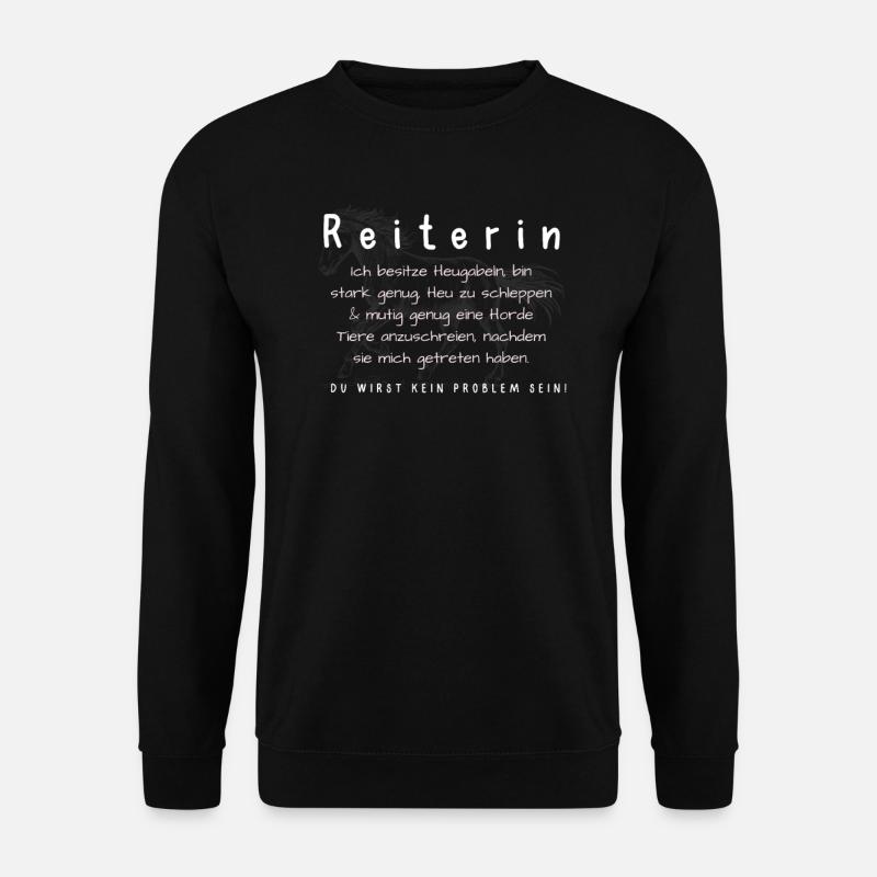 Reiterin - Unisex Pullover - Schwarz