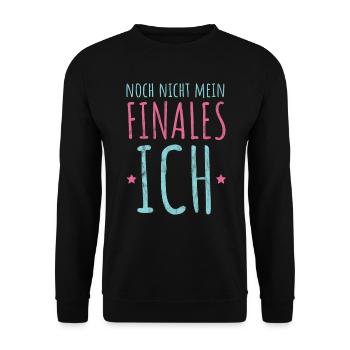 Geschlechtsumwandlung Transformation Geschenk LGBT - Unisex Pullover - Schwarz - Vorne - Alina (178cm) & Michal (187cm)