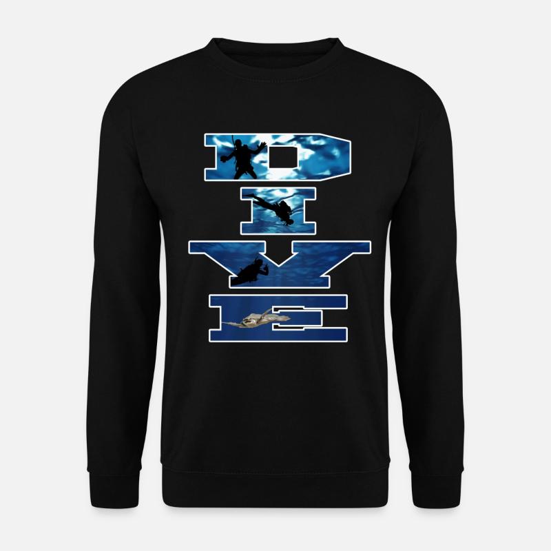 Diver, - Unisex Sweatshirt - black
