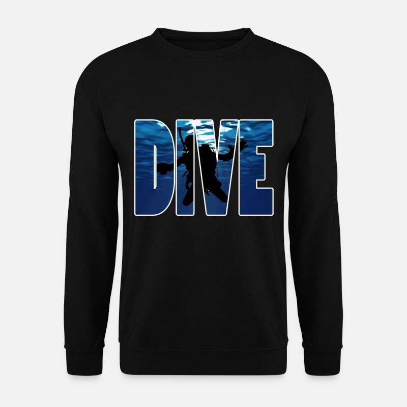 Tauchen ,Diver - Unisex Pullover - Schwarz