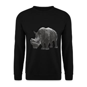 Nashorn - Unisex Pullover - Schwarz - Vorne - Alina (178cm) & Michal (187cm)