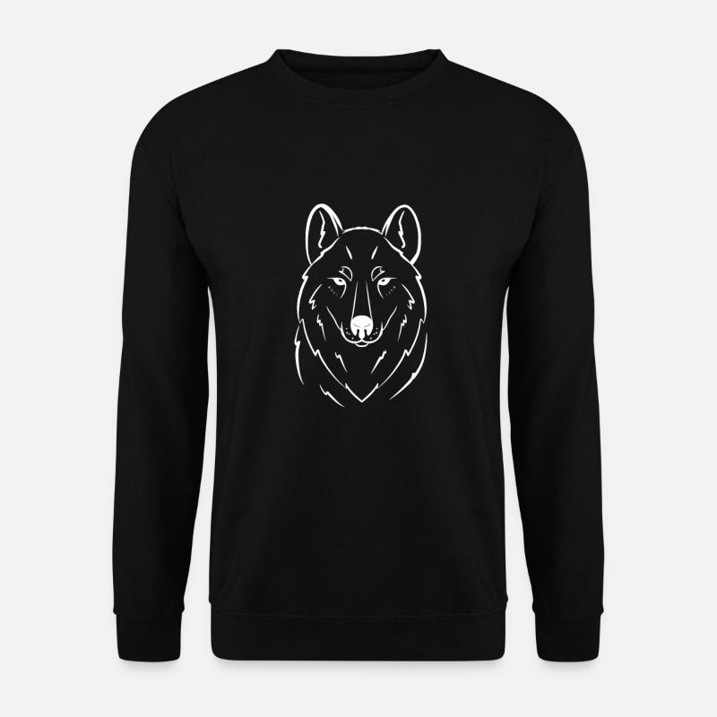 Wolf lone wolf - Unisex Sweatshirt - black