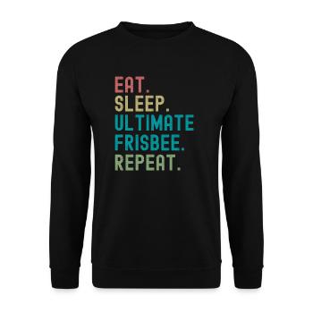 Cadeau ultime de frisbee - Sweat-shirt Unisexe - noir - Devant - Alina (178cm) & Michal (187cm)