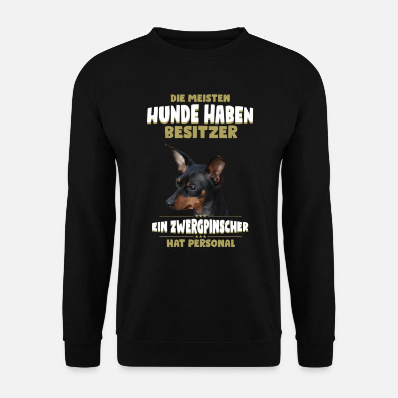 Zwergpinscher Shirt - Zwergpinscher Hund TShirt - Unisex Pullover - Schwarz
