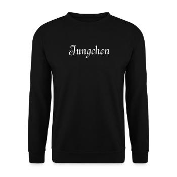 Ostpreußen Geschenk Herren Jungchen - Unisex Pullover - Schwarz - Vorne - Alina (178cm) & Michal (187cm)