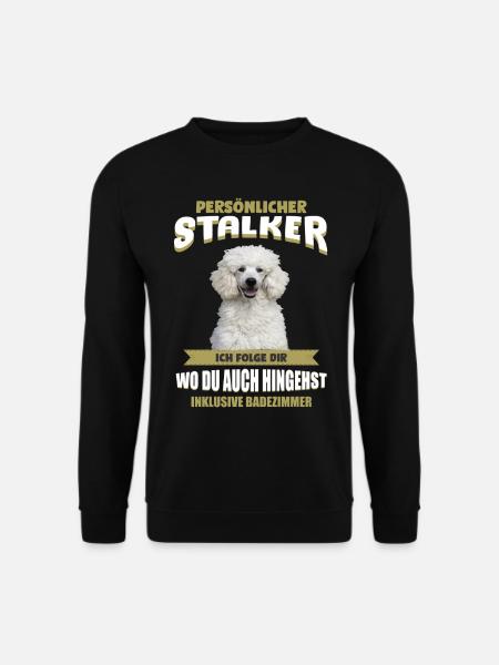 Pudel - Pudel Hund - Unisex Pullover - Schwarz